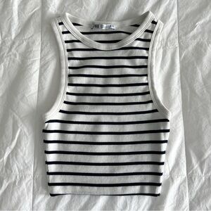 Zara Stripe Crop Top